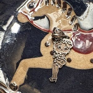 10k gold and Sterling Silver Betty Boop Pendant